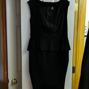 Torrid black peplum dress